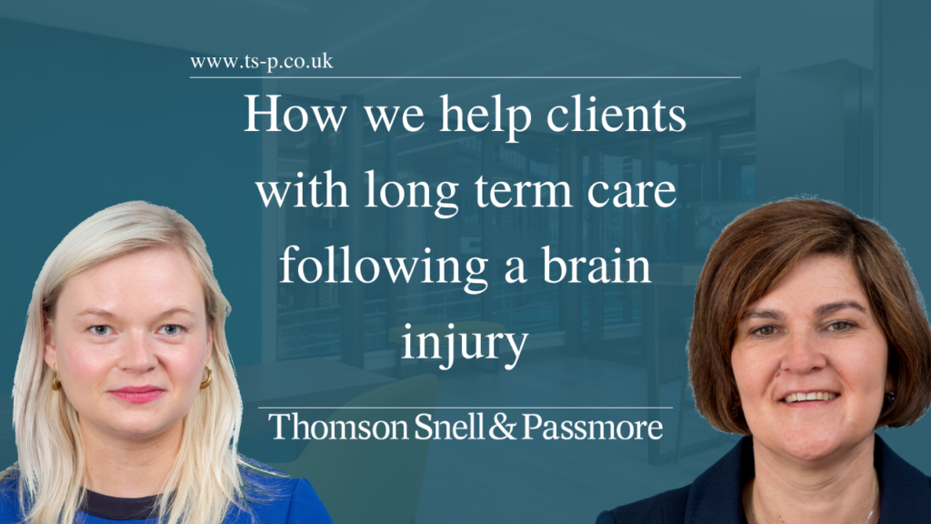 How we help clients with long term care following a brain injury