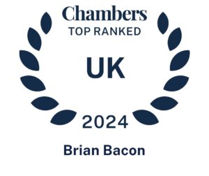 Brian Bacon, Top Ranked Chambers 2023