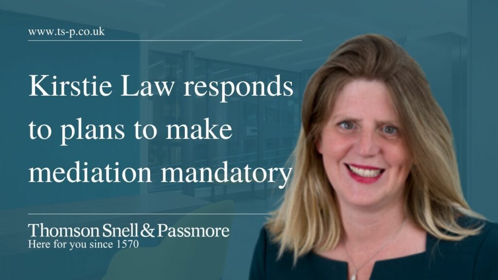 Kirstie Law responds to plans to make mediation mandatory