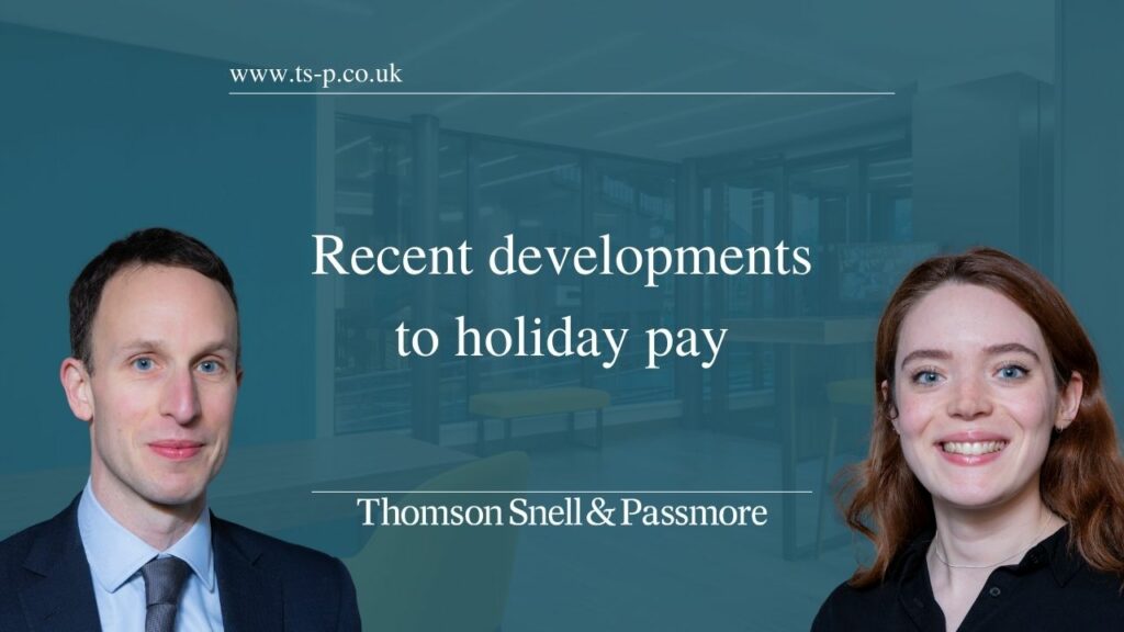 Recent developments to holiday pay video thumbnail